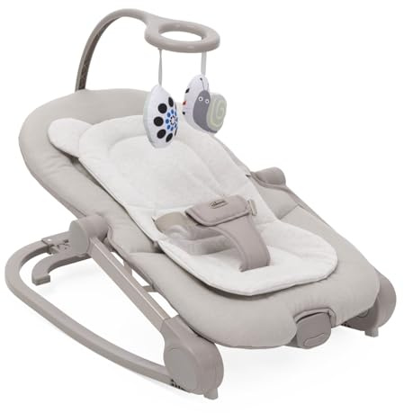 Chicco Sdraietta Mia 2in1, Sdraietta Neonato e Prima Sedia, Riduttore in Cotone Biologico, Barra Gioco Reversibile, Musica e Vibrazione, Modalità Dondolo o Fissa, Da 0 mesi a 18 kg