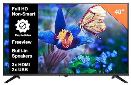 NEW 40 Inch Full HD TV Built-in Freeview DVB-T2 HDMI Full HD
