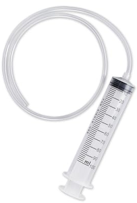 SCSpecial 100ml Oil Syringe with 80cm (31.5in) Tubing for Car Brake Fluid Engine Oil Extractor Large Plastic Brake Bleeding Syringe