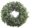 HUAESIN Ghirlanda Porta Ghirlanda di Erba Verde Ghirlanda per Porta Primavera Porta Ghirlanda di Decorazione Ghirlanda Natalizia Corona Natale per Decorazione Porta da Appendere 45CM