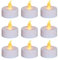 Lot de 100 bougies chauffe-plat à piles sans flamme vacillante, plus de 200 heures, fausses bougies électriques LED pour mariages, Noël, Halloween, décorations de table (jaune chaud)
