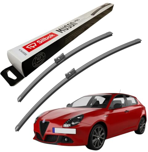 Silbak Windscreen Wipers, fits for ALFA ROMEO GIULIETTA (2010 ONWARDS) Front Wiper Blades, 600mm/450mm