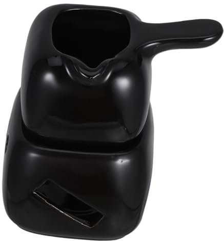 Cabilock Ceramic Fondue Mug for Chocolate Melting Oven Multifunctional Melter Pot for Kitchen Accessory Personal Use Tealight Warmer