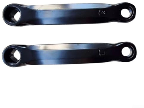 Pedivella da 165 mm per macchine da ciclismo indoor, set di manovelle in ferro compatibile con filettature dei pedali da 14 mm e standard per asse quadrato da 16 x 16 mm
