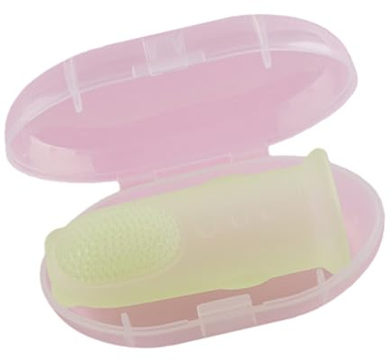 Newborns Teething Aid Silicone Finger Brush Gentle Cleaning Tool Safe for Sensitive Baby Finger Toothbrush Teething Relief Brush