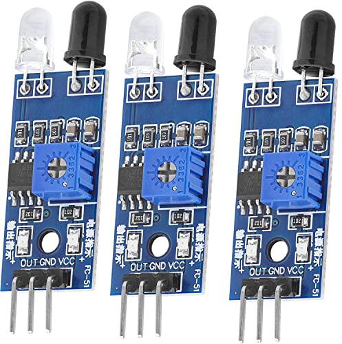 AZDelivery 3X IR Module Obstacles Distance Capteur Compatible avec Arduino et Raspberry Pi y Compris Un eBook