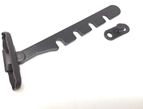 Fensterfeststeller Metall Zuschlagschutz, Fensterriegel braun