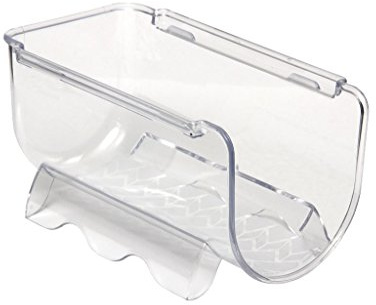 Botellero para frigoríficos | para una Botella de 2 litros | Estante apilable Transparente