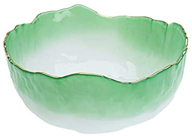bols à dessert en verre Verre Saladiers Phnom Penh Coupelles forme irrégulière bols de service for la cuisine de préparation de fruits Pâtes Popcorn et Snack Saladier Transparent ( Size : L )