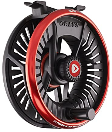 Greys Tail Fliegenrolle | Large Arbor Fliegenrolle mit schnellem Einzug für Süßwasser | Di-Cast Aluminium mit Carbon Disc Drag | Geschlossener Rahmen | Mit Schutztasche | Mehrere Größen
