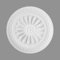 PROVISTON | Stuckrosette | Polystyrol | Durchmesser 600 mm | Weiß | Hochwertig | Stabil | Einfache Montage | Deckenrosette | Wandgestaltung