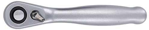 Clé à cliquet de 72 dents, grand cliquet avec levier de 1/4 pouce, pointe pour tournevis à poignée solide en métal brillant avec cliquet à libération rapide
