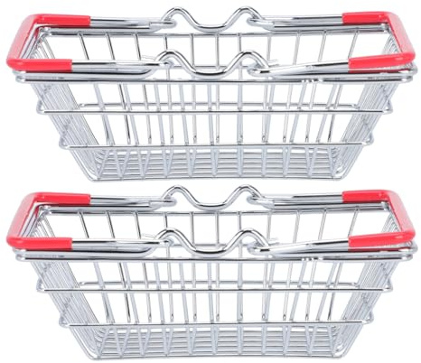 Zerodeko Mini Frying Food Basket 5.91X4.33In Wrought Iron Snack Holder for French Fries Chips Serving - Practical Kitchen Tool for Home Restaurant Food Presentation