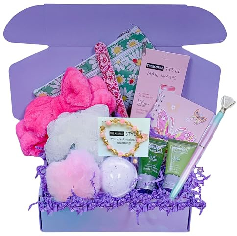 Teen Girl Graduation Gift Set, Tween Beauty Care Package Basket, Preteen Self Care Box for Daughter, Niece, Granddaughter, Birthday Get Well Gift Bundle