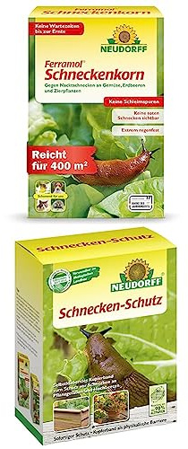 Neudorff Ferramol Schneckenkorn 2Kg plus Schnecken-Schutz, selbstklebendes Kupferband zum Schutz vor Schnecken