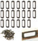 Vintage Metall Etikettenrahmen,Ziehgriffe Etikettenhalter Griffe,Metall Etikettenhalter Etikettenrahmen,Vintage Metall Bronze Etikettenhalter,Metall Etikettenhalter,mit Schraube,20 Stück,60 x 17 mm