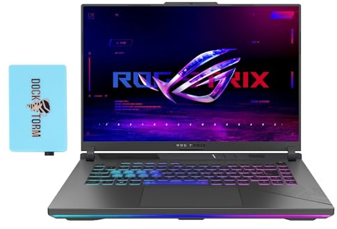 ASUS ROG Strix G16 Gaming Laptop 16.0 240Hz WQXGA (14th Gen Intel i9-14900HX, GeForce RTX 4060 8GB, 64GB DDR5, 2TB SSD, Per Key RGB KYB, Thunderbolt 4, Wi-Fi 6E, Win11P) w/DKZ Hub