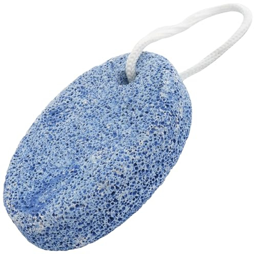 AERZETIX - C69252 - Bimsstein für die Füße Manuelle Fußraspel 8.5x6x2 cm ellipsenförmig - zubehör für kosmetik, ästhetik, schönheit, fußpflege, badezimmer - farbe blau