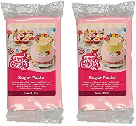 FunCakes Pasta de Azúcar Rosa 250 g (Paquete de 2)