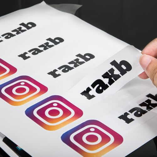 Individuelle Instagram-Aufkleber für Autos, Social Media-Aufkleber, personalisierter Stoßstangen-Aufkleber, Namensaufkleber, personalisierter Benutzernamen-Logo-Marke (Vinyl-Aufkleber, 2 Stück)