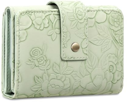 SENDEFN Geldbörse Damen,Portemonnaie Mittelgroß Leder,Geldbeutel Damen Zipper ​mit Münzfach & RFID-Schutz