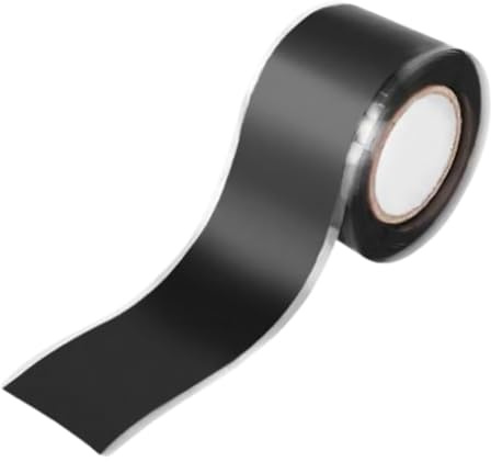 SOLUSTRE Cinta de Sellado para Tuberías Negra de Silicona Buen Efecto de Sellado y Reparación para Reparación de Tuberías y Aislamiento