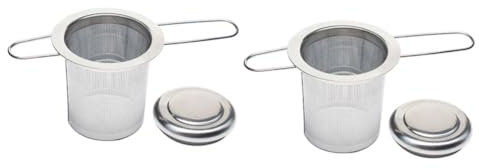 IMIKEYA 2St Teezubereiter çay makinesi teesiebe teeschublade tea bag tee eier Kaffeefiltersieb Löffel mit Teesieb Flasche fangen Wasserfilter Teezubehör Teelecker Rostfreier Stahl Silver