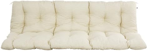 PATIO Hollywoodschaukel Auflage 180x50 Frigiliana Bankauflage groß für Sitzfläche Rückenlehne einteilig mit Schnüren