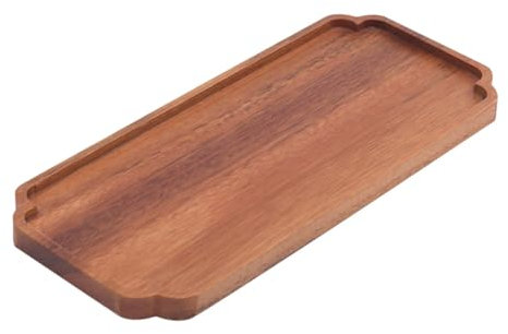 FONDOTIN Bandeja De Madera Multifuncional Para Aperitivos y Dulces Plato Decorativo Para Almacenamiento De Alimentos Para Cocina Restaurante y Hogar