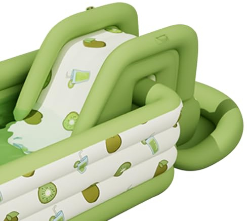 Tobogán de piscina inflable - Tobogán acuático para niños | Tobogán acuático inflable reforzado para jardín, camping, vacaciones, actividades familiares, terraza lago