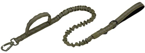 Elastische Leine mit gepolstertem Griff für Hunde, Zugkraft, Bungee-Hundeleine mit Stoßdämpfung