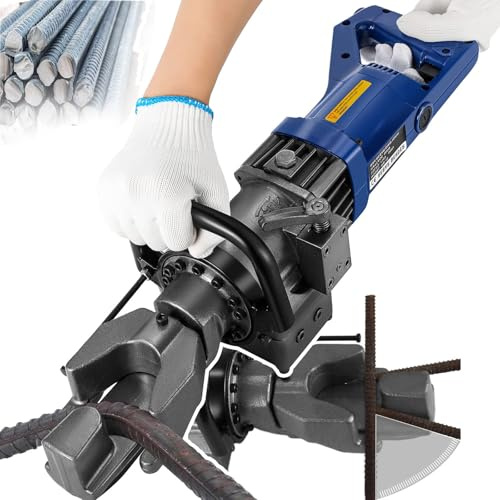 Macchina elettrica per piegatubi per cemento armato, strumento idraulico portatile con bullone di posizionamento per una piegatura efficiente da 0° a 130°, ideale per lavori di costruzione e fai da te