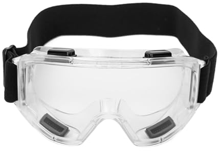 KAHDGSS Gafas resistentes a salpicaduras para adultos, lentes transparentes, protección ocular a prueba de arañazos