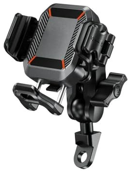 MOMOHCHGBT Soporte Móvil Moto Soporte para Teléfono Motocicleta con Amortiguador Vibraciones Móvil Scooter ATV GPS Y Navegación para Smartphones 5,4 A 7,2 Pulgadas Porta Teléfono Bicicleta(M33-C2)