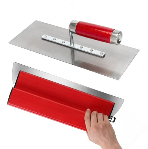 Lame d'écumage pour cloison sèche – Spatule de lissage de 40 cm de haute qualité pour cloison sèche et plâtreuse lisse 280 x 110 mm avec poignée ergonomique – Truelle de plâtrage professionnelle
