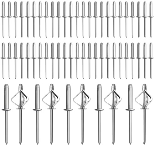 60 Pièces Rivets Aveugles En Aluminium,48 * 25mm Assortiment De Rivets Pop