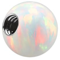 Modern Nature Piercing-Schmuck Kunst Opal Verschluss Kugel, synthetischer Opal
