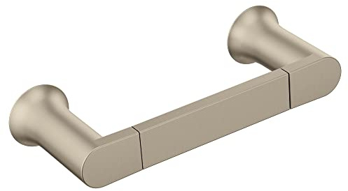 Moen BH3886BN Genta Modern Double Post Bathroom Hand Towel Bar, Brushed Nickel