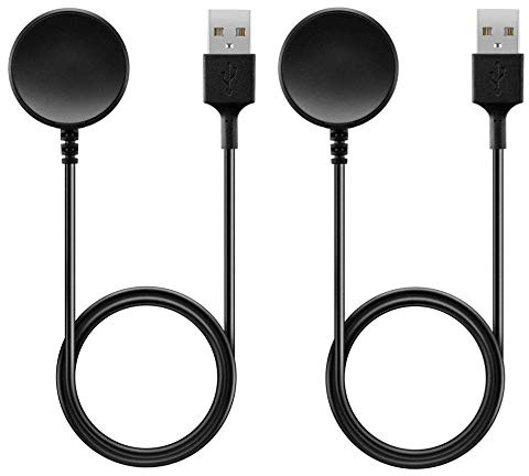 2-Pack Compatible with Samsung Galaxy Watch 6/6 Classic/ 5/5 Pro / 4/4 Classic / 3 Charger,Wireless Charging Cable for Samsung Galaxy Watch Active/Active 2-100cm