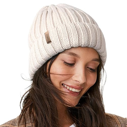 FURTALK Strickmütze aus Atmungsaktivem und Leichtem Polyacrylnitril Damen Wintermütze