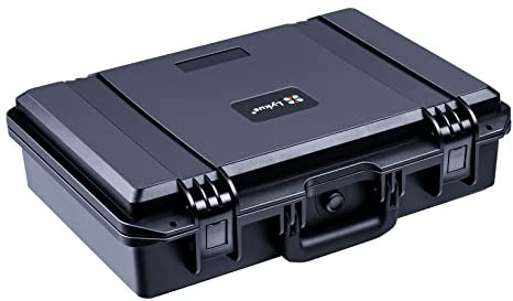 Lykus HC-4410 Wasserdicht Koffer mit anpassbar Rasterschaumstoff, Innengröße 44x29x12 cm, geeignet für Laptop, Filmequipment, Messgeräte, Camcorder, Actionkamera, Weebill S und andere
