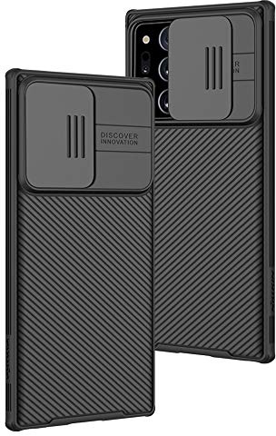 XTCASE Case for Samsung Galaxy Note20 Ultra, [Camera Protection] with Slide Camera Cover Ultra Slim Anti-Scratch Shockproof TPU Bumper Hard PC Back Protective Phone Case, Black