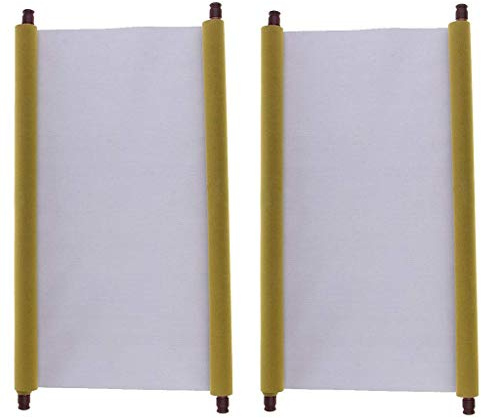 Inzopo 2 Rollen wiederverwendbare große 150 x 50 cm magische Tuch Wasser Schreiben Tuch chinesische Kalligraphie Schriftrollen Papier blanko zum Skizzieren und Nachzeichnen