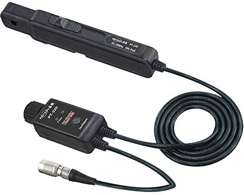 PINTECH Sonde oscilloscope Sonde de courant CA/CC haute fréquence 60 A, 20 MHz, haute précision Sondes de courant pour oscilloscopes avec connecteur BNC, PT-320
