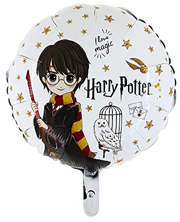 Ballonheld Folienballon Harry Potter rund ca. 45cm heliumgeeignet lange Schwebezeit Kinderballons