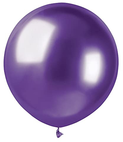 25-pack naturliga latexballonger av hög kvalitet G150 (Ø 48 cm/19 tum), lila metallic