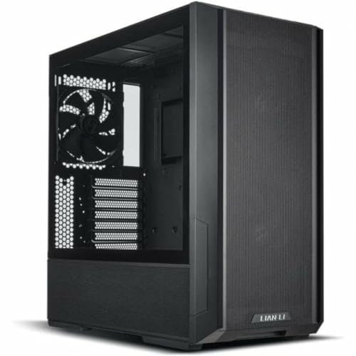 Lian Li LANCOOL 216 Mid-Tower Case – Black, High-Airflow Mesh Front, Tempered Glass Side Panel