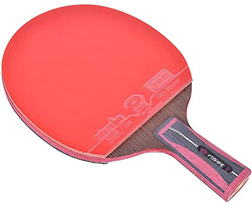 Professioneller Ping-Pong-Schläger mit Carbon-Technologie, schwarzem Gummi auf beiden Seiten – Wettkampf-Tischtennisschläger für fortgeschrittenes Training – ideal für Profi und Freizeit