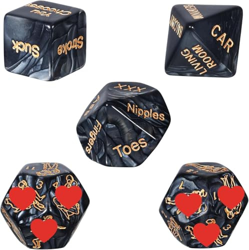 ̶𝙨̶𝙚̶𝙭̶ ̶𝙩̶𝙤̶𝙮̶ Dadi Neri, Regali Per Gli Amici, Giochi E Intrattenimento, Regali Per Uomini, Regali Per Donne
