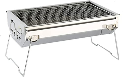Parrilla de Gas, Parrilla de Barbacoa de carbón, Estufa de Barbacoa Plegable de Acero Inoxidable, hogar al Aire Libre, portátil, para Acampar, Picnic, Barbacoa,